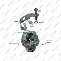 Ремкомплект гувернера (2 пружины, 2 шайбы, 1 скоба и 1 болт)