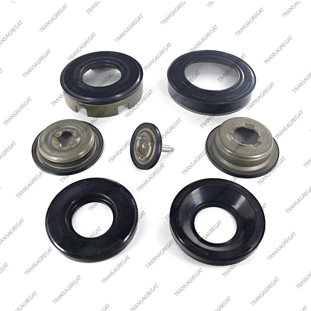 Комплект поршней (тип 2, Ford, 7шт., обрезиненные, с поршнем сервопривода)